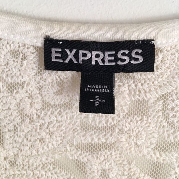 EXPRESS Lace Boho Tunic Top | Size Small - Picture 4 of 8